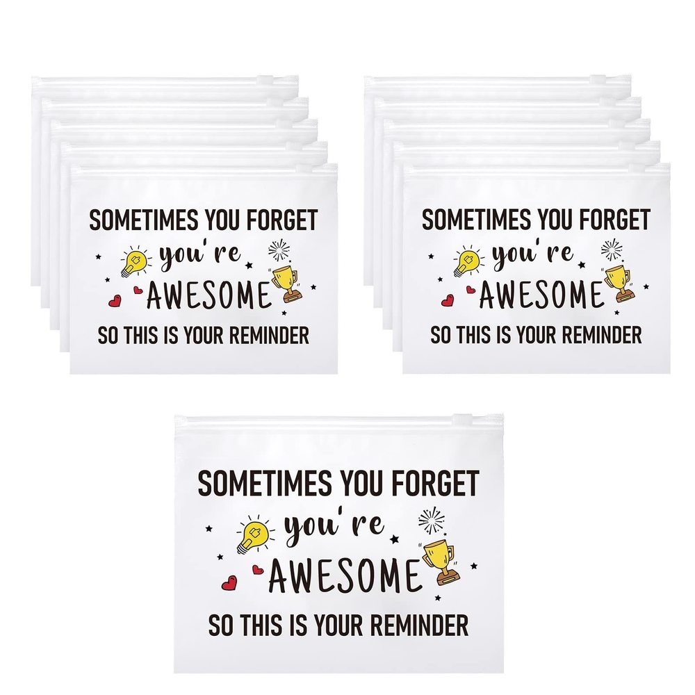 50 Pcs Inspirational Gifts Bulk For Women Cosmetic Bag Eva You Are Braver🦛